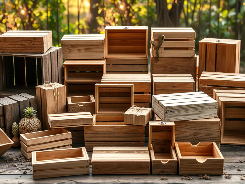 Custom Slatted Wooden Crates Manufacturer