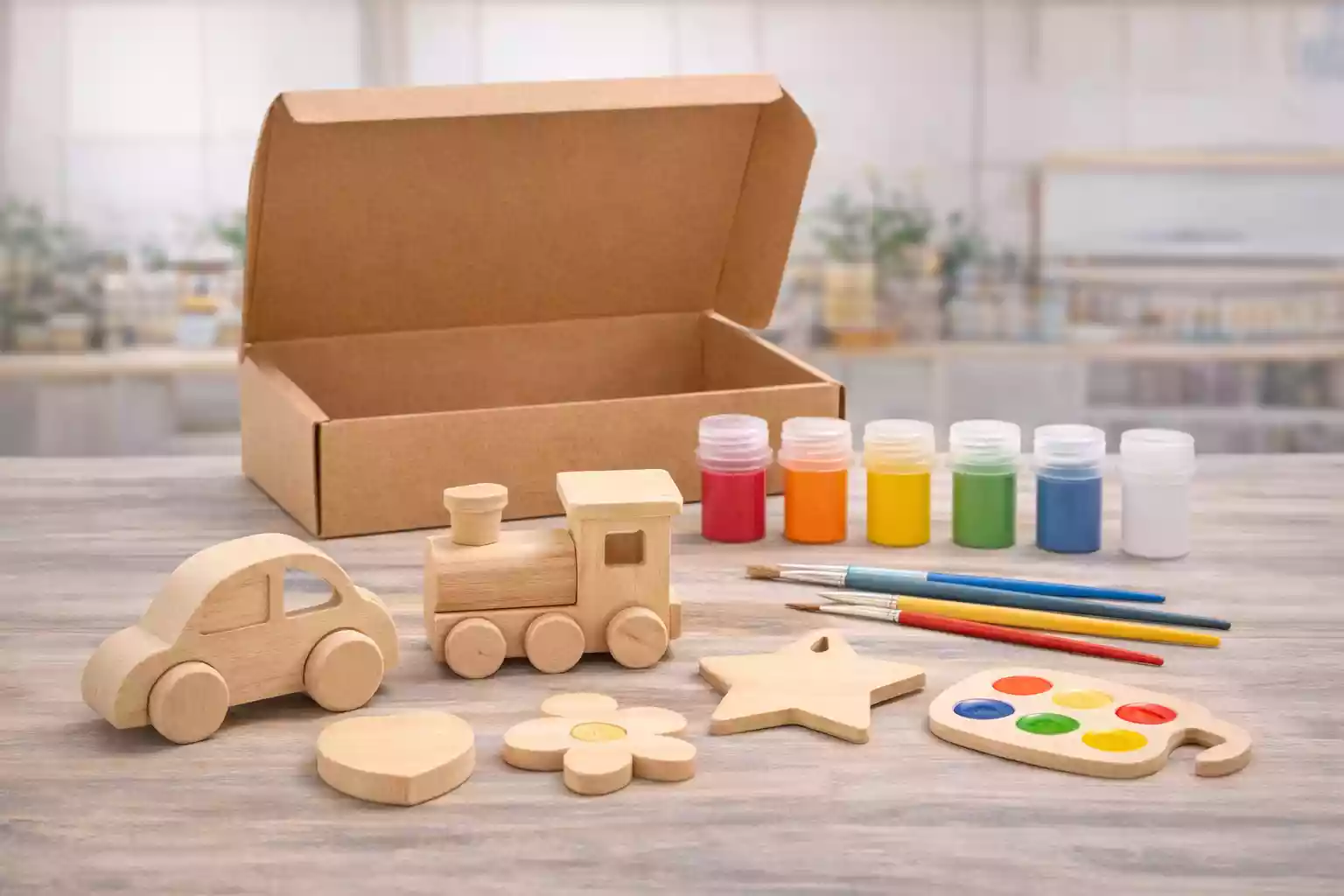 custom wooden DIY craft kit