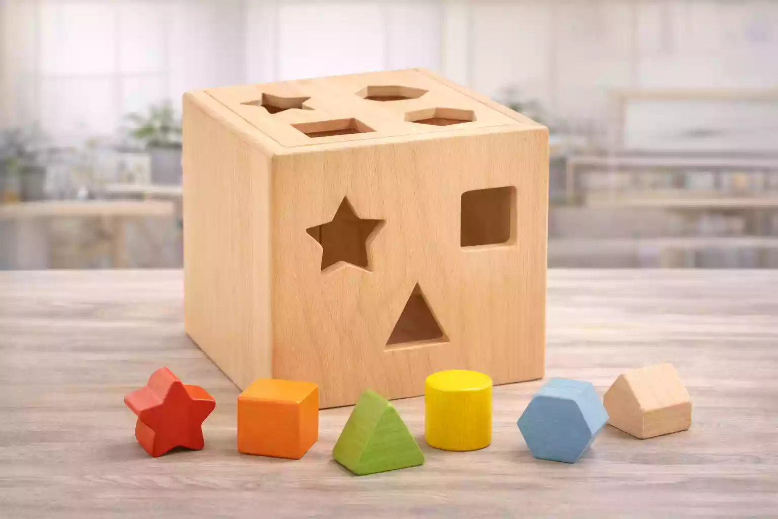 custom wooden shape sorter toy