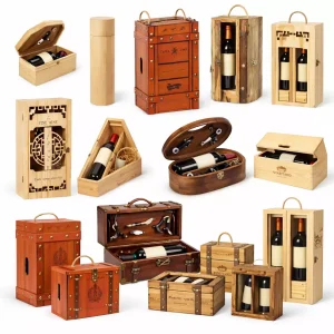 Custom wooden wine box wholesale