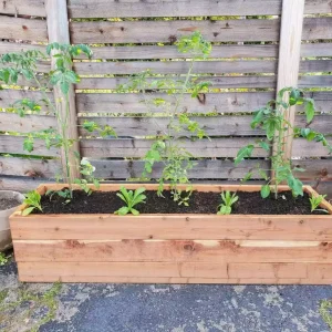 heavy duty outdoor wooden raised garden bed