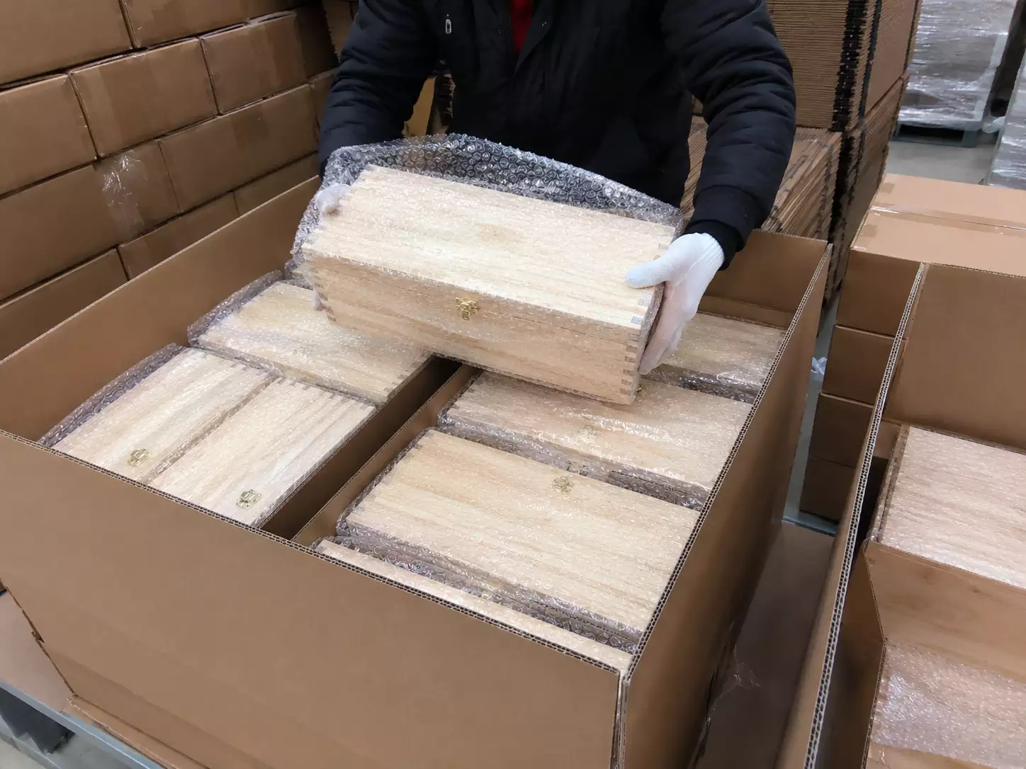 wooden wine box carton packing