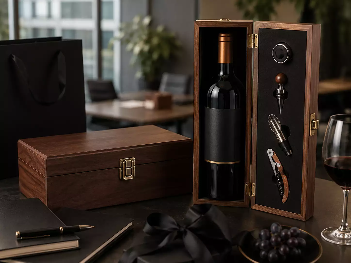 wooden wine boxes for gift packaging companies