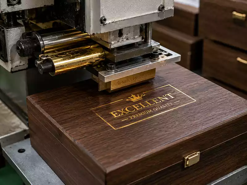 wooden box laser engraving process