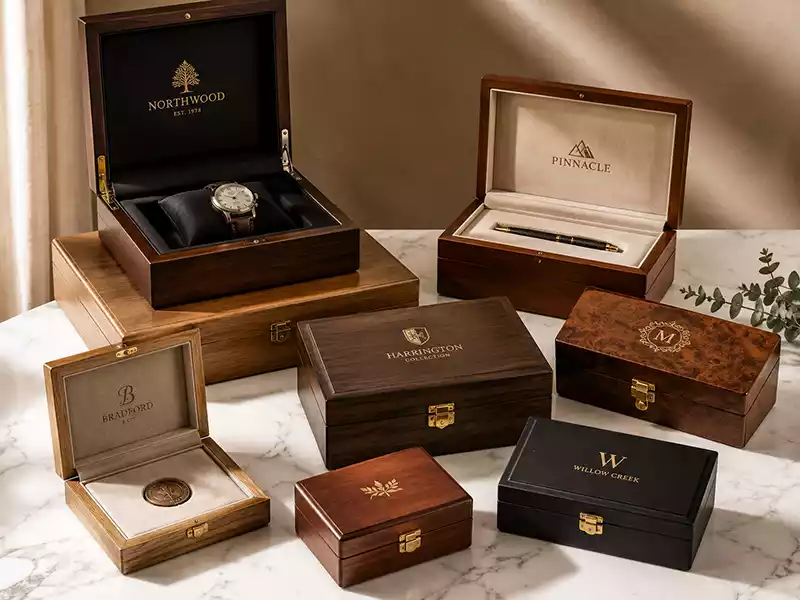 wooden presentation boxes manufacturer